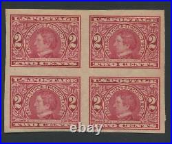 1909 US Stamp #371 2c Mint Never Hinged Very Fine Original Gum Imperf Block of 4
