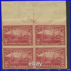 1909 US Stamp #373 2c Mint Never Hinged Very Fine OG Imperf Arrow Block of 4