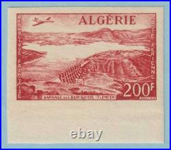 Algeria C12 Imperforate Airmail Mint Never Hinged Og No Faults Very Fine Bav