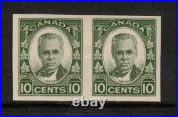 Canada #190a Very Fine Mint Never Hinged Imperf Pair With Disturbed Gum