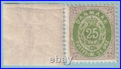 Denmark 50 Mint Never Hinged Og No Faults Very Fine! Nm Is The Watermark Eji