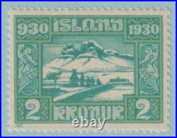 Iceland 164 Mint Never Hinged Og No Faults Very Fine! Dcn