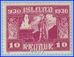 Iceland 166 Mint Never Hinged Og Althing Issue No Faults Very Fine! Igd