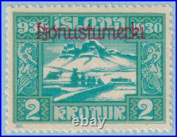 Iceland O65 Official Mint Never Hinged Og No Faults Very Fine! Nvh