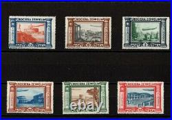 Italia 1933, Zeppelin, Scott No. C42 C47, MNH Very Fine, Low Price. Cv $330
