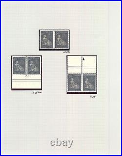 NETHERLANDS 1943/44 WW II -SPEC COL. PLATE FAULTS -46 x MOST VF