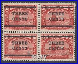 Newfoundland # 130 & 130a Mint Never Hinged Very Fine Block of 4