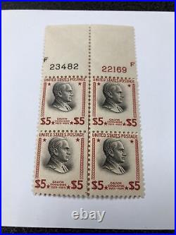 US 834 Plate Block Of 4 Very Fine Mint Never Hinged Rich Color Nice Shift