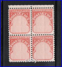 USA #J89 Very Fine Mint Never Hinged Denomination Omitted Block