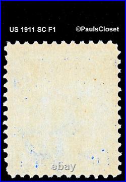 Us 1911 Sc F1 Registry Stamp Ultramarine 10¢ Mint Never Hinged Og Fine/very Fine